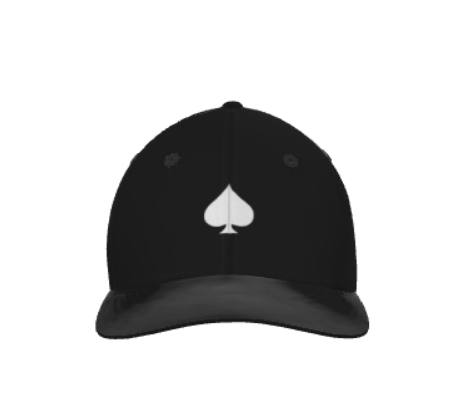 **Limited Fitted Black Aces Hat