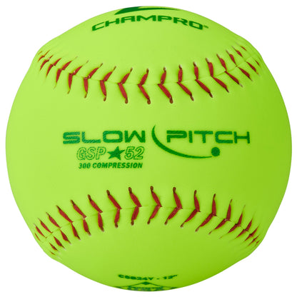 ASA/USA Softball 12" Slow Pitch - Durahide Cover .52 COR