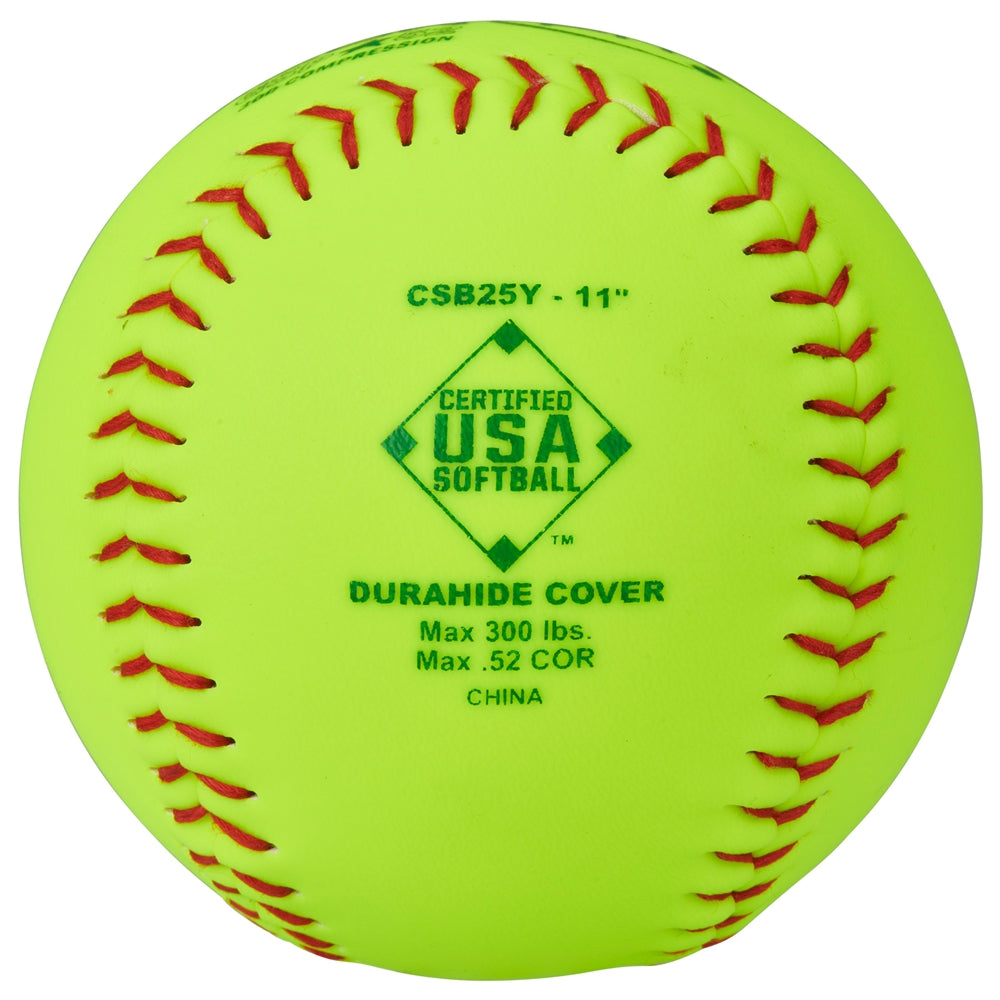 ASA/USA Softball 11" Slow Pitch - Durahide Cover .52 COR