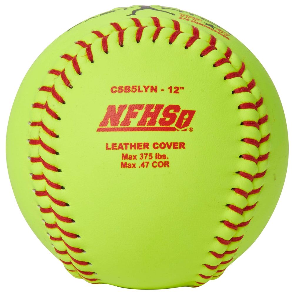 NFHS - 12" Fast Pitch - Leather Cover .47COR