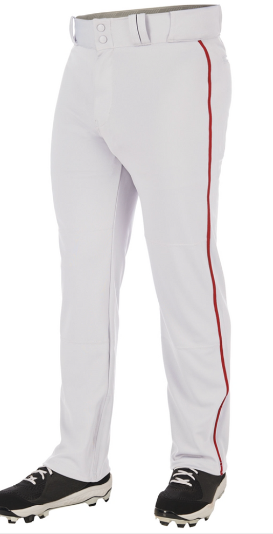 Stock White Pant with Red Braid (8U & Up)