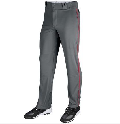 Triple Crown Open Bottom Baseball Pant With Piping- Youth