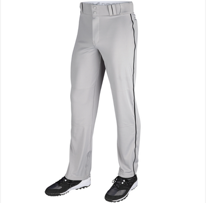 Triple Crown Open Bottom Baseball Pant With Piping -Adult